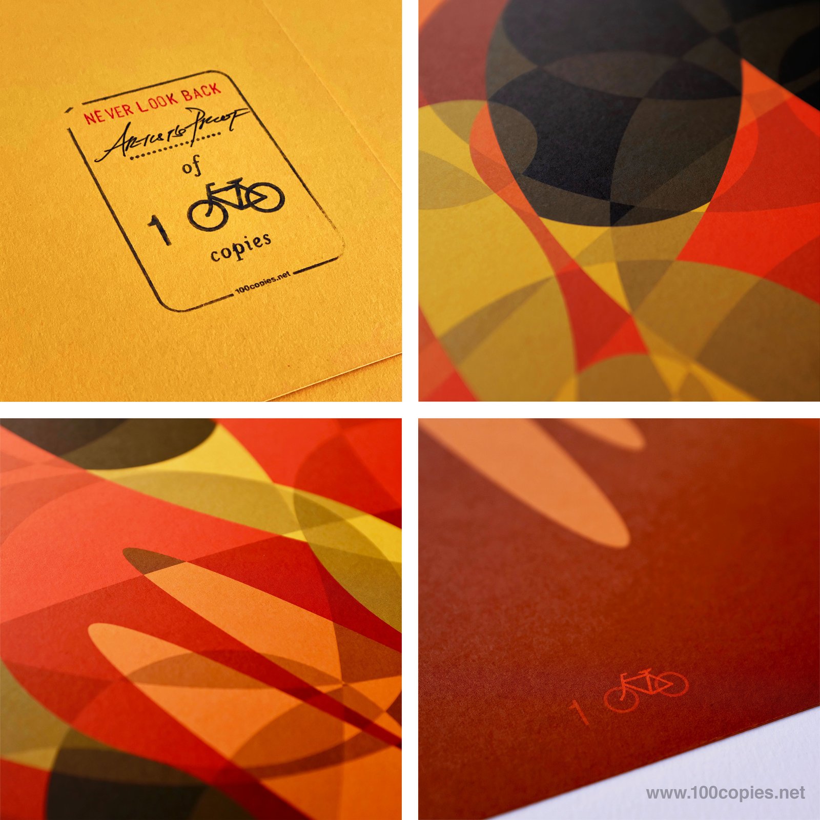 41AP - <b>Never Look Back</b> | 100copies Bicycle Art 41AP - <b>Never Look Back</b> | 100copies Bicycle Art